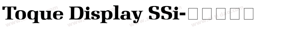 Toque Display SSi字体转换